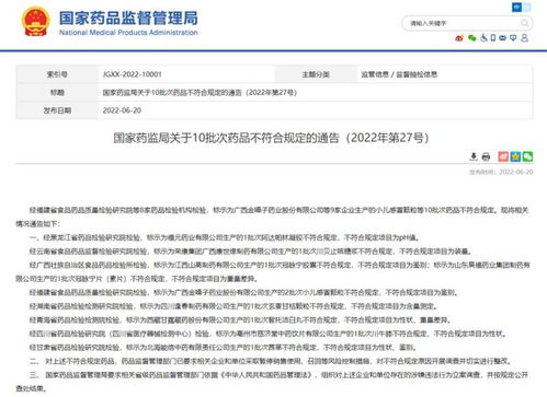紧急召回！这10批次药品不符合规定，请立即暂停销售使用并自查